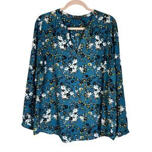 Floral Teal Women's Top